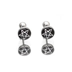 PAIR OF Resin Oil Slick Star stainless steel Ear Studs - PAIR OF Resin Oil Slick Star stainless steel Ear Studs - 0.8mm/20G by CRUXJEWELRY