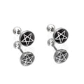 PAIR OF Resin Oil Slick Star stainless steel Ear Studs - PAIR OF Resin Oil Slick Star stainless steel Ear Studs - 0.8mm/20G by CRUXJEWELRY