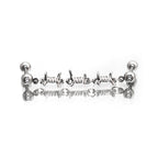 Knotted Bondage Double Hole Stainless Steel Ear Studs - Knotted Bondage Double Hole Stainless Steel Ear Studs - Default Title by CRUXJEWELRY
