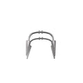 Black & White Fangs Dracula Stainless Steel Canine Spike Barbell - Black & White Fangs Dracula Stainless Steel Canine Spike Barbell - Sliver by CRUXJEWELRY