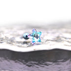 Blue Gradient Pentagram Star Titanium Ear Studs - Blue Gradient Pentagram Star Titanium Ear Studs - Single by CRUXJEWELRY
