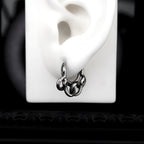 Double Twisted Snake Openwork Stainless steel Earrings - Double Twisted Snake Openwork Stainless steel Earrings - Single by CRUXJEWELRY