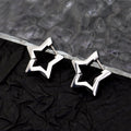 Minimalist Pentagram Straight Pin Stainless Steel Earrings - Minimalist Pentagram Straight Pin Stainless Steel Earrings - Single