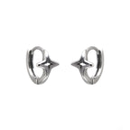 Openwork Four-Point Star Stainless steel Earrings - Openwork Four-Point Star Stainless steel Earrings - Single by CRUXJEWELRY