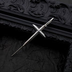 Punk Ear Cross Stainless steel Ear Climber - Punk Ear Cross Stainless steel Ear Climber - Default Title by CRUXJEWELRY