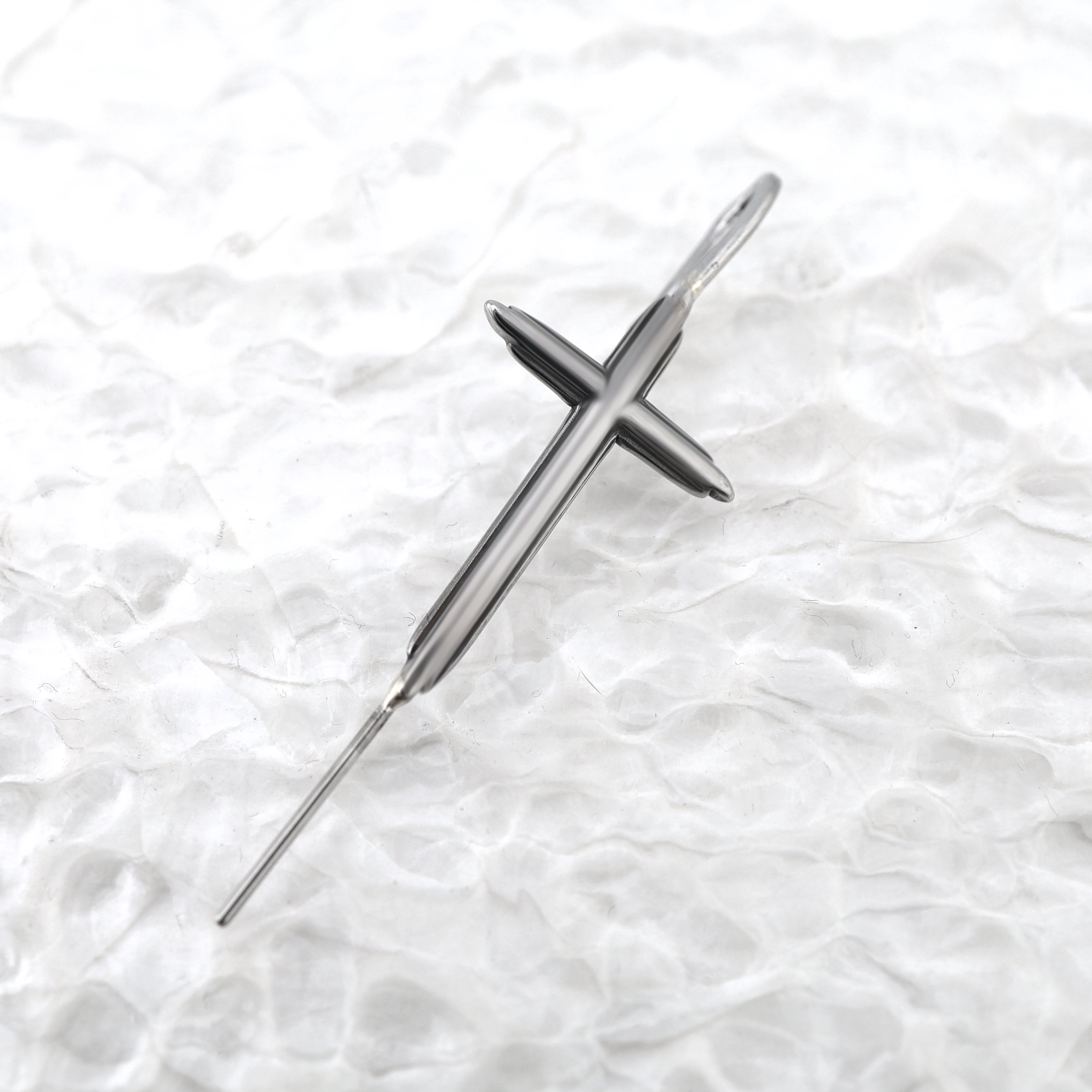 Punk Ear Cross Stainless steel Ear Climber - Punk Ear Cross Stainless steel Ear Climber - Default Title by CRUXJEWELRY