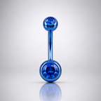 CZ Crystal Titanium Belly Ring