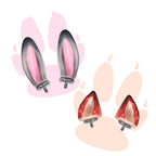 Bunny & Fox Internally Threaded Titanium Helix Couple Earrings - Bunny & Fox Internally Threaded Titanium Helix Couple Earrings - Judy / Default-6mm by CRUXJEWELRY