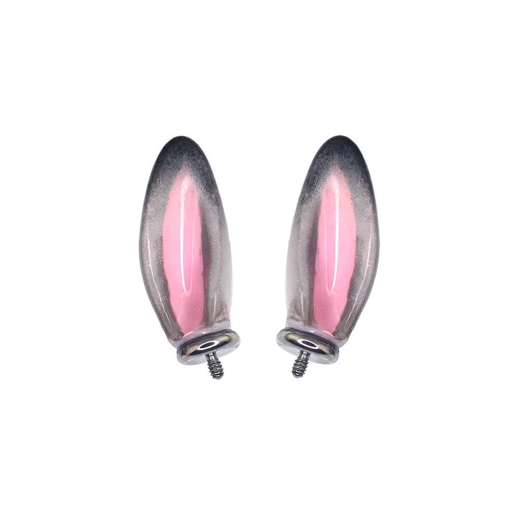 Bunny & Fox Internally Threaded Titanium Helix Couple Earrings - Bunny & Fox Internally Threaded Titanium Helix Couple Earrings - Judy / Default-6mm by CRUXJEWELRY
