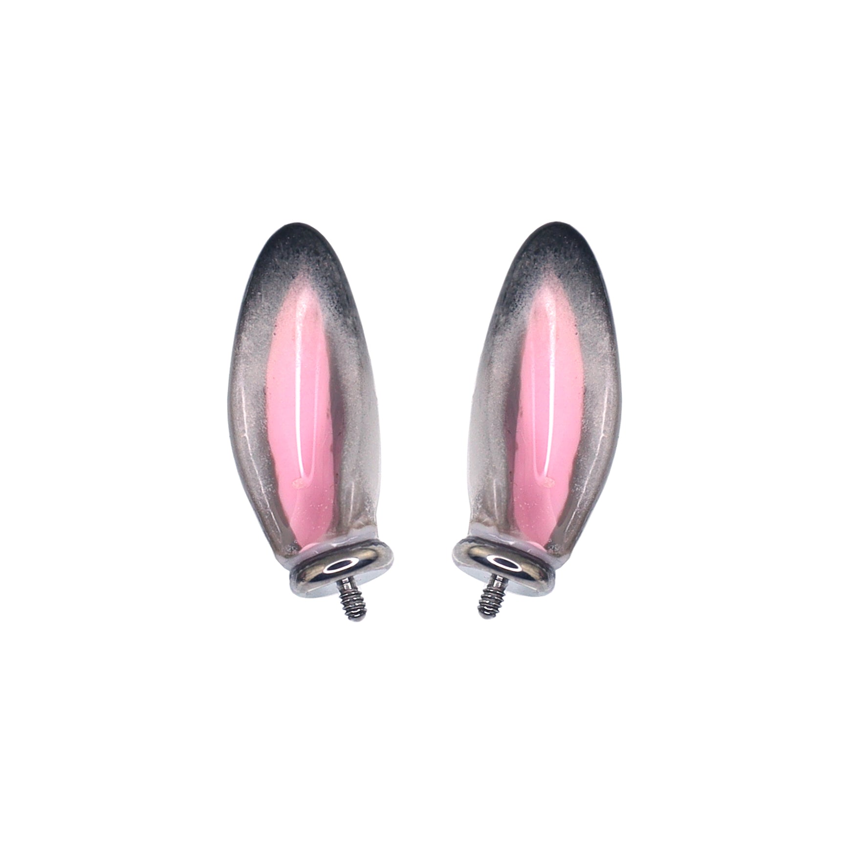 Bunny & Fox Internally Threaded Titanium Helix Couple Earrings - Bunny & Fox Internally Threaded Titanium Helix Couple Earrings - Judy / Default-6mm by CRUXJEWELRY