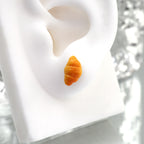 Star Baker - Cute Croissant Stainless Steel Ear Studs - Star Baker - Cute Croissant Stainless Steel Ear Studs - Single / 0.8mm/20G by CRUXJEWELRY