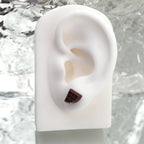 Star Baker - Chocolate Waffle stainless steel Ear Studs - Star Baker - Chocolate Waffle stainless steel Ear Studs - Single / 0.8mm/20G by CRUXJEWELRY
