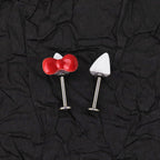 Paws & Purrs - Cute Kitty Bow Titanium Helix Studs - Paws & Purrs - Cute Kitty Bow Titanium Helix Studs - Bowkont / 6mm by CRUXJEWELRY