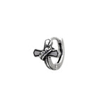 Twisted Cross stainless steel Earrings - Twisted Cross stainless steel Earrings - Single by CRUXJEWELRY
