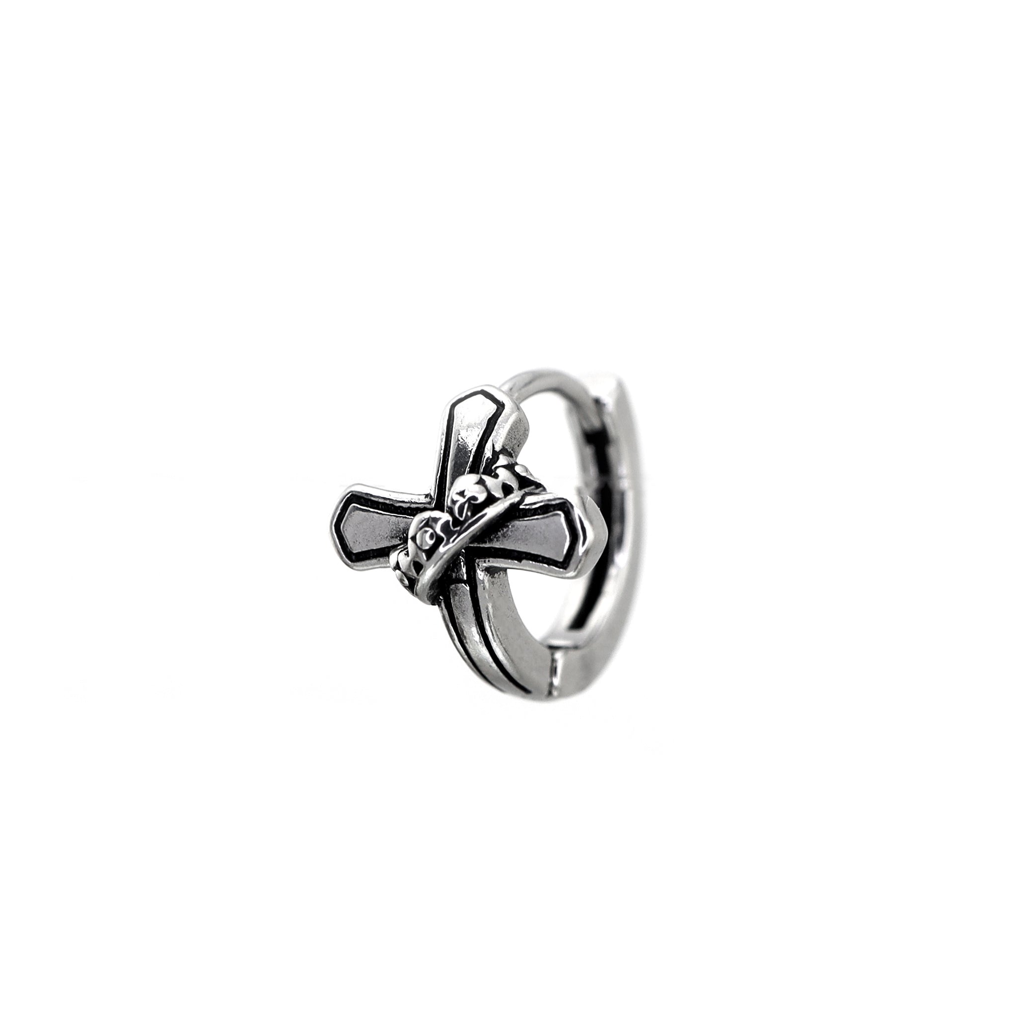 Twisted Cross stainless steel Earrings - Twisted Cross stainless steel Earrings - Single by CRUXJEWELRY