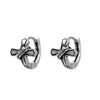 Twisted Cross stainless steel Earrings - Twisted Cross stainless steel Earrings - Set by CRUXJEWELRY