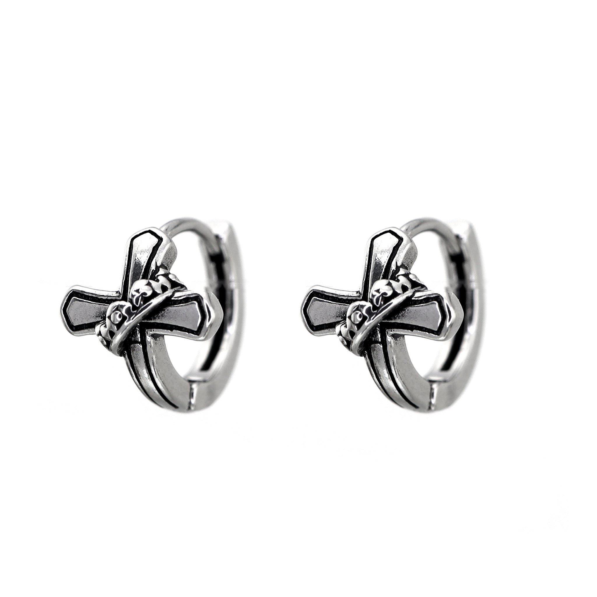 Twisted Cross stainless steel Earrings - Twisted Cross stainless steel Earrings - Set by CRUXJEWELRY