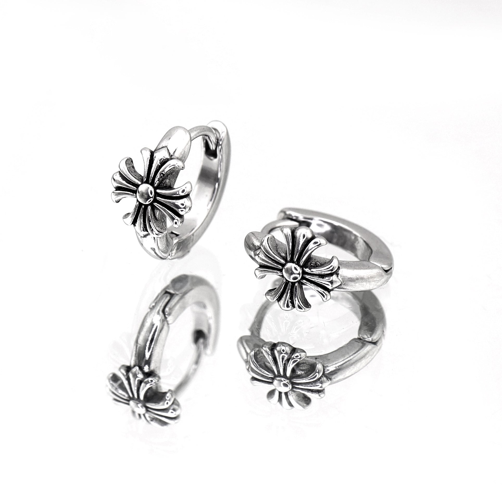 Vintage Cross stainless steel Earrings - Vintage Cross stainless steel Earrings - Set by CRUXJEWELRY