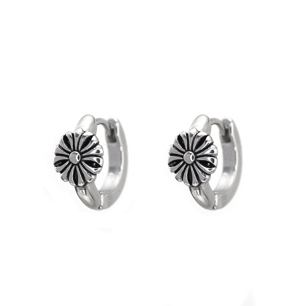 Vintage Sunflower stainless steel Earrings - Vintage Sunflower stainless steel Earrings - Set by CRUXJEWELRY