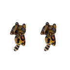 Paws & Purrs - Lazy Ginger & Spotted Tabby Cat Flat Back Studs - Paws & Purrs - Lazy Ginger & Spotted Tabby Cat Flat Back Studs - Bengal cat / Set / 6mm by CRUXJEWELRY