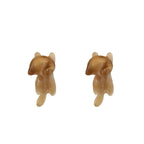 Paws & Purrs - Lazy Ginger & Spotted Tabby Cat Flat Back Studs - Paws & Purrs - Lazy Ginger & Spotted Tabby Cat Flat Back Studs - Orange tabby / Set / 6mm by CRUXJEWELRY
