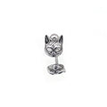 Vintage Openwork Cat Head Stainless Steel Ear Studs - product image 4