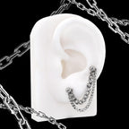 Punk Subculture Stainless Steel Ear Chain - Punk Subculture Stainless Steel Ear Chain - 6mm by CRUXJEWELRY