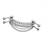 Punk Subculture Stainless Steel Ear Chain - Punk Subculture Stainless Steel Ear Chain - 6mm by CRUXJEWELRY