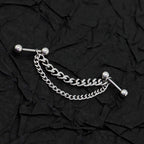 Punk Subculture Stainless Steel Ear Chain - Punk Subculture Stainless Steel Ear Chain - 6mm by CRUXJEWELRY
