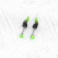 CRUX - PAIR OF Satan Demon Horn Titanium Cartilage Studs - CRUX - PAIR OF Satan Demon Horn Titanium Cartilage Studs - 6mm by CRUXJEWELRY