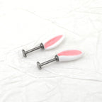 Paws & Purrs - PAIR OF Bunny Ear Titanium Helix Studs - Paws & Purrs - PAIR OF Bunny Ear Titanium Helix Studs - 6mm by CRUXJEWELRY