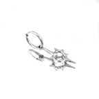 Thorn Heart stainless steel Pendant Earring - Thorn Heart stainless steel Pendant Earring - Single by CRUXJEWELRY