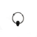 Black CZ Coffin Stainless Steel Clicker Ring - Black CZ Coffin Stainless Steel Clicker Ring - Default Title by CRUXJEWELRY