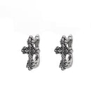 Gothic Cross Stainless Steel Ear Stud - Gothic Cross Stainless Steel Ear Stud - Single by CRUXJEWELRY
