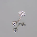Cat Paw CZ Stainless Steel Navel Ring - Cat Paw CZ Stainless Steel Navel Ring - Default Title by CRUXJEWELRY