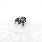 Bat Black CZ Stainless Steel Ear Stud - Bat Black CZ Stainless Steel Ear Stud - Default Title by CRUXJEWELRY