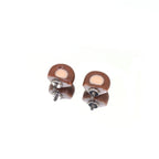 Paws & Purrs - Cute Brown Bear Ear Titanium Ear Stud - Paws & Purrs - Cute Brown Bear Ear Titanium Ear Stud - Single / 6mm by CRUXJEWELRY
