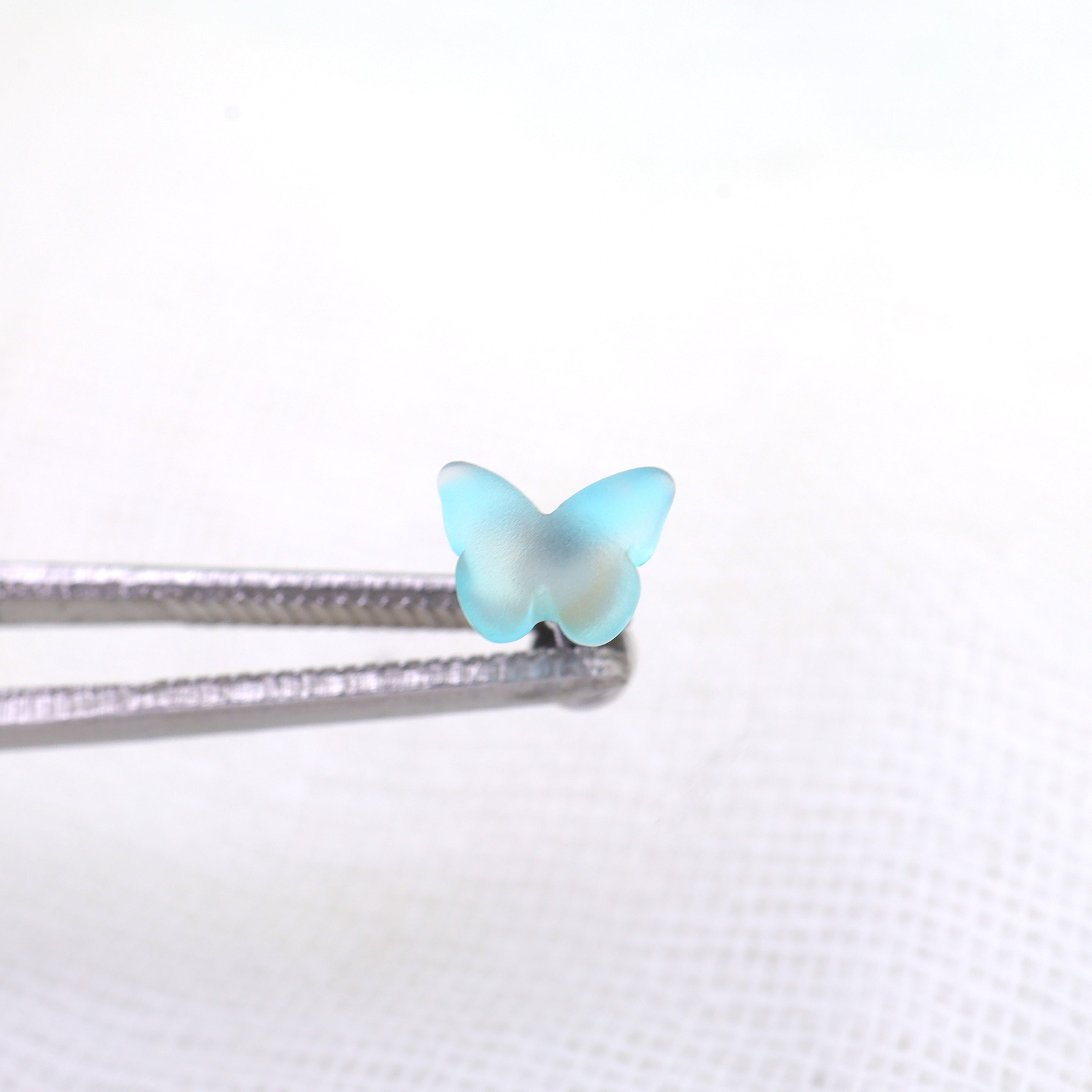 Colorful Resin Butterfly Internally Threaded Stud - Colorful Resin Butterfly Internally Threaded Stud - Blue / Single / 6mm by CRUXJEWELRY