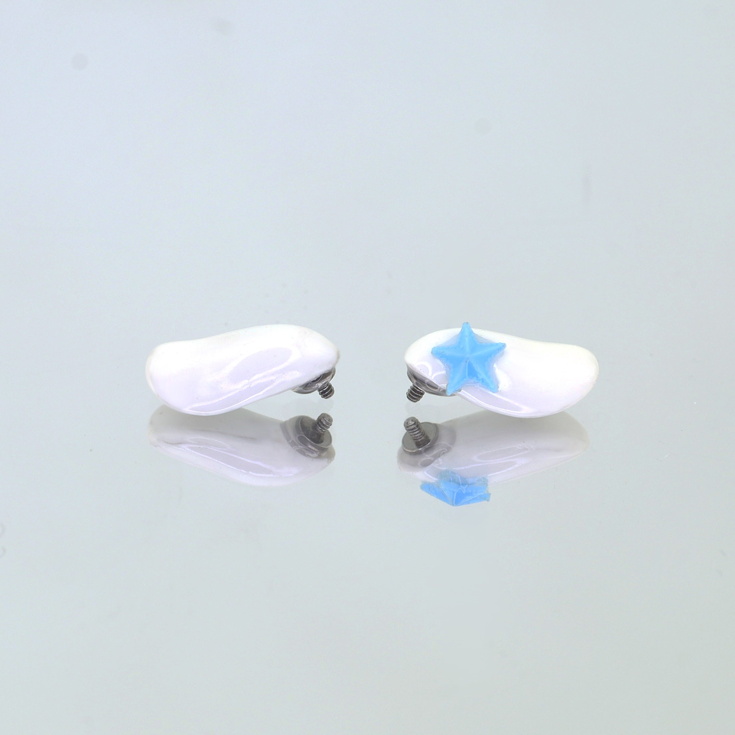 Paws & Purrs - Cute Cinnamoroll Titanium Ear Stud - Paws & Purrs - Cute Cinnamoroll Titanium Ear Stud - 6mm by CRUXJEWELRY