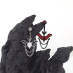 Bat CZ Dangle Belly Ring - Bat CZ Dangle Belly Ring - Sliver by CRUXJEWELRY
