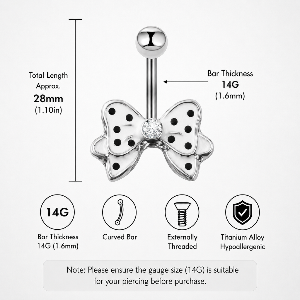 Anneau de nombril papillon en cristal et acier inoxydable 