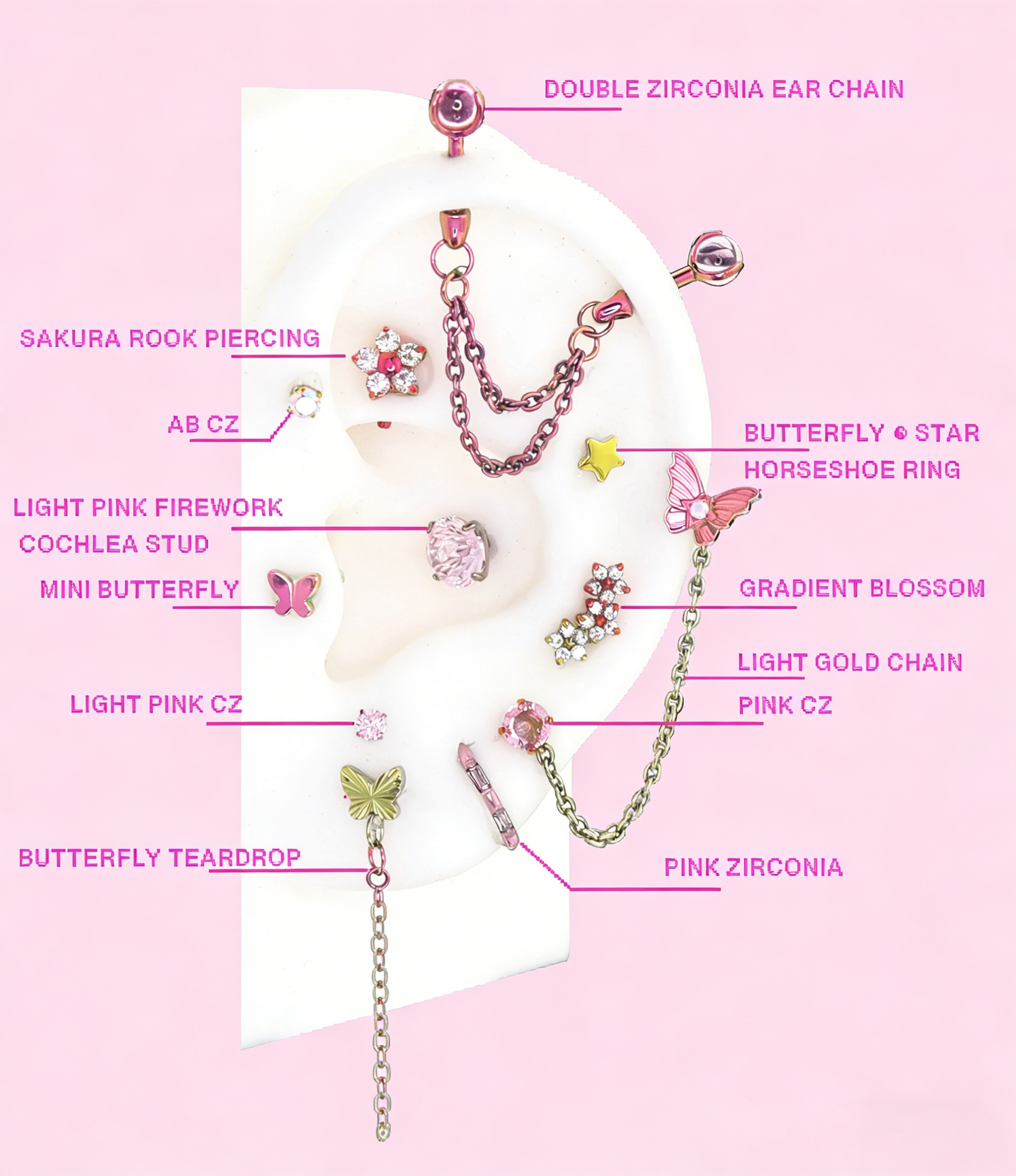 MLP  Fluttershy Series Ear Accessories Set