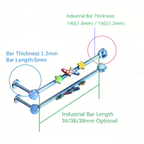 MLP  Colorful Titanium Faux Industrial Bar