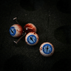Cthulhu Eye - Midnight Feline Iris Eyeball | Ear/Tongue/Lip Titanium Studs