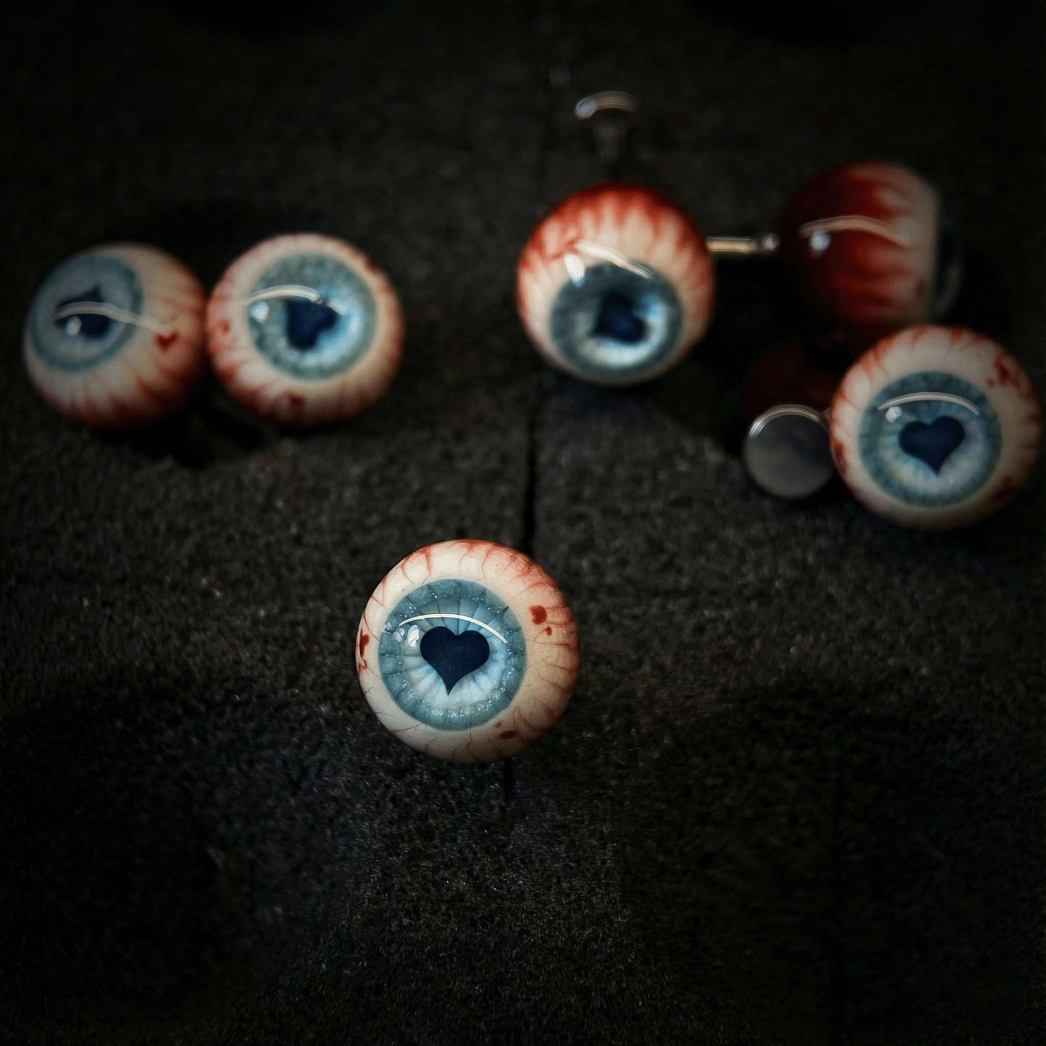 Cthulhu Eye - The Faith Heart | Ear/Tongue/Lip Titanium Studs