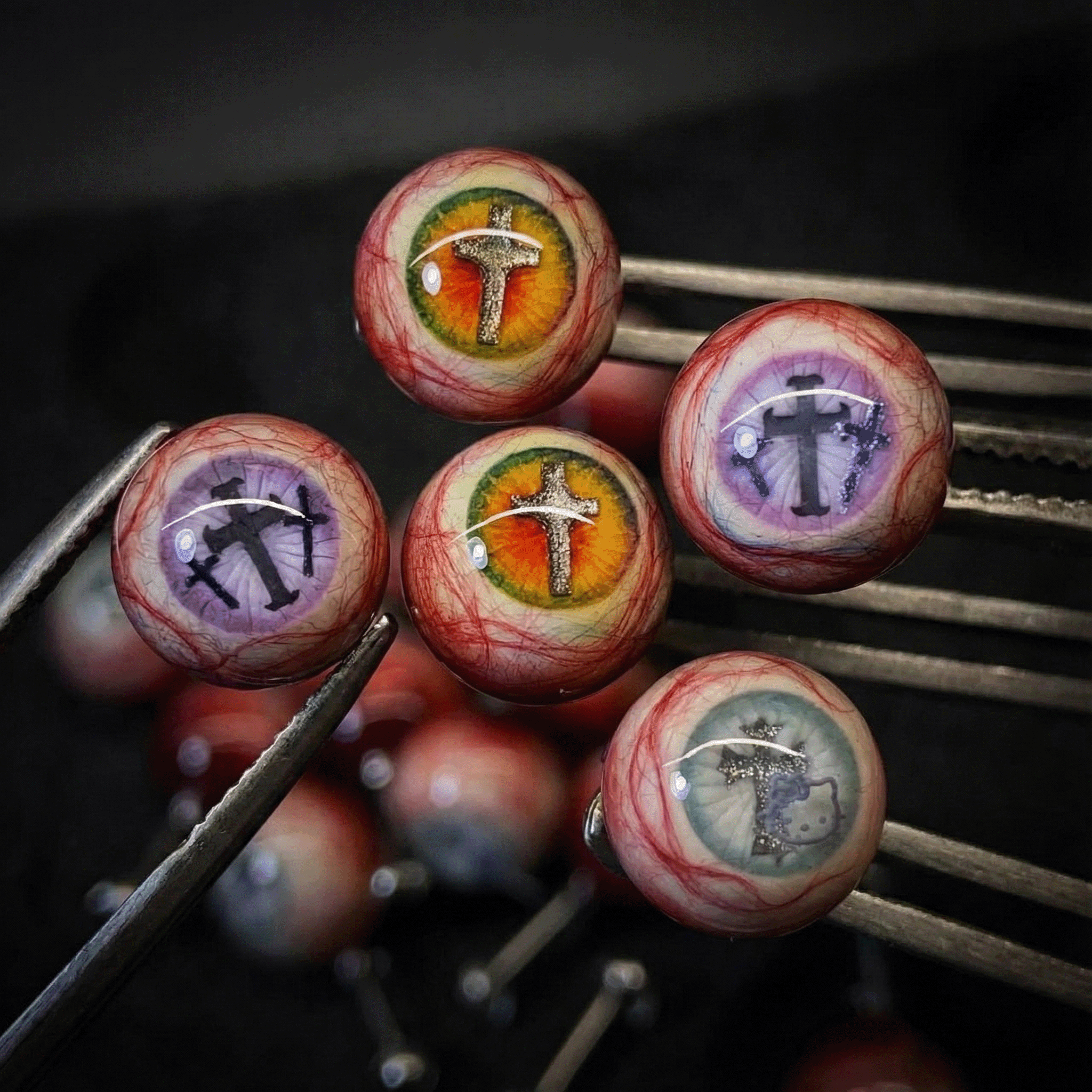 Cthulhu Eye - CURX Limited Titanium Eyeball | Ear/Lip/Tongue Titanium Studs