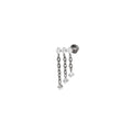 Triple Drop CZ Titanium Ear Studs - Triple Drop CZ Titanium Ear Studs - Sliver / 6mm by CRUXJEWELRY