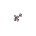 Rainbow CZ Spider Internally Threaded Titanium Studs - Rainbow CZ Spider Internally Threaded Titanium Studs - red / 6mm by CRUXJEWELRY