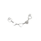 Openwork Heart Ear Chain - Openwork Heart Ear Chain - Heart Chain by CRUXJEWELRY