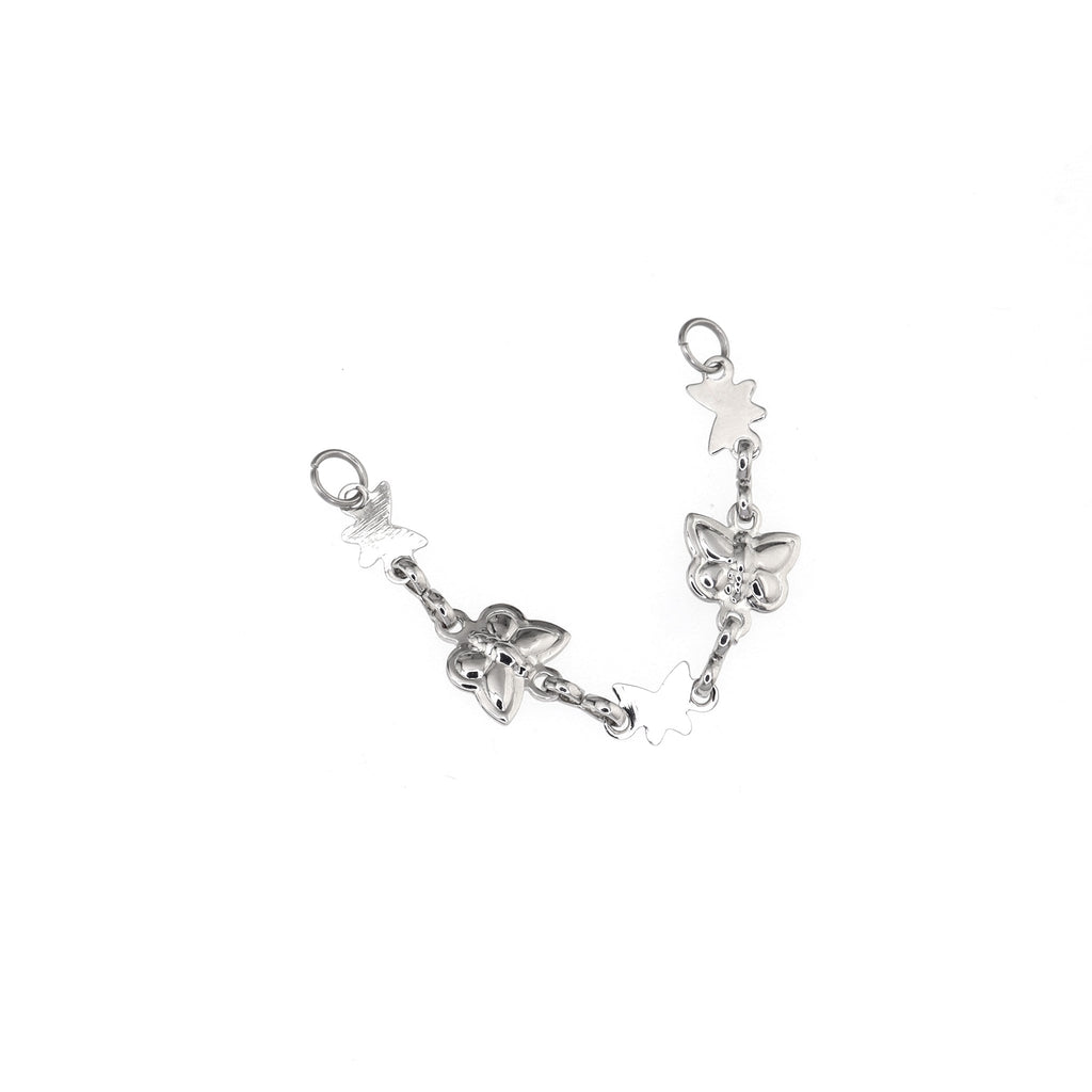 3D Silver Butterfly Ear Chain - 3D Silver Butterfly Ear Chain - Default Title by CRUXJEWELRY